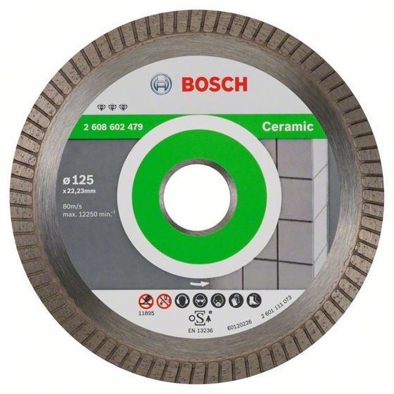 Bosch Best for Ceramic Extraclean Turbo -Timanttikatkaisulaikka 125 mm