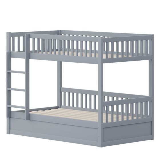 90x200cm errossänky , hydraulinen säilytys, massiivipuu, harmaa