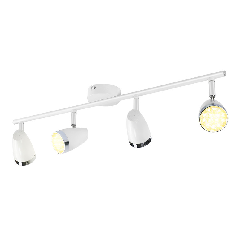 NETTLIFE LED-kattospottivalaisin 4 lamppua moderni 4W valkoinen lämmin valkoinen 3000K