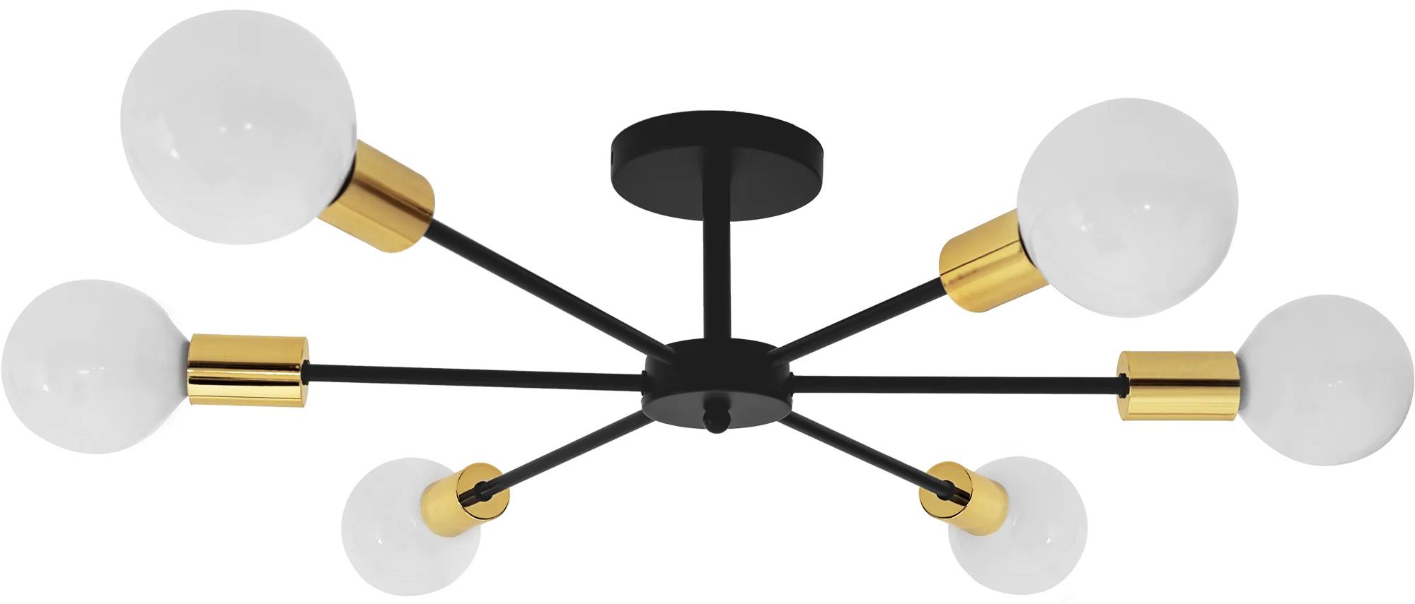 TOOLIGHT kattovalaisin APP501-6C mustakulta, 69x69x15,5cm