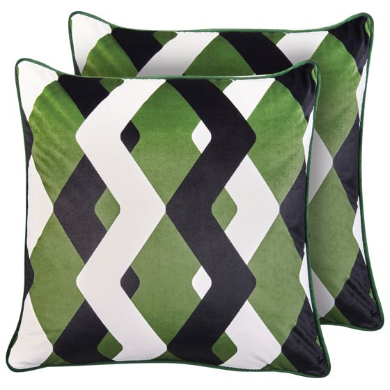 Ulkotyynysetti 2 kpl SWAY Geometrinen kuvio 45 x 45 cm Monivärinen