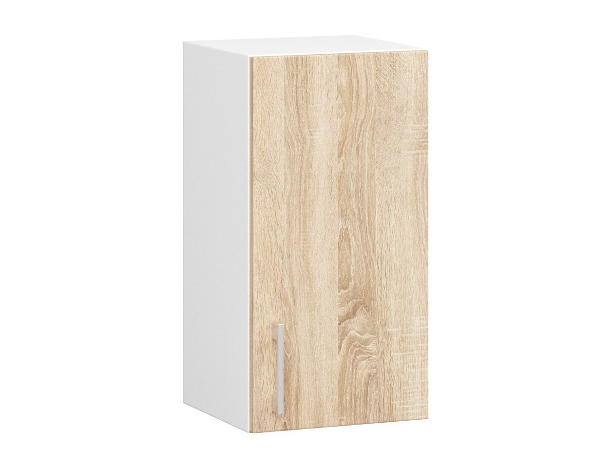 Akord Kaappi Lima Valkoinen/Sonoma-tammi 30x31x58