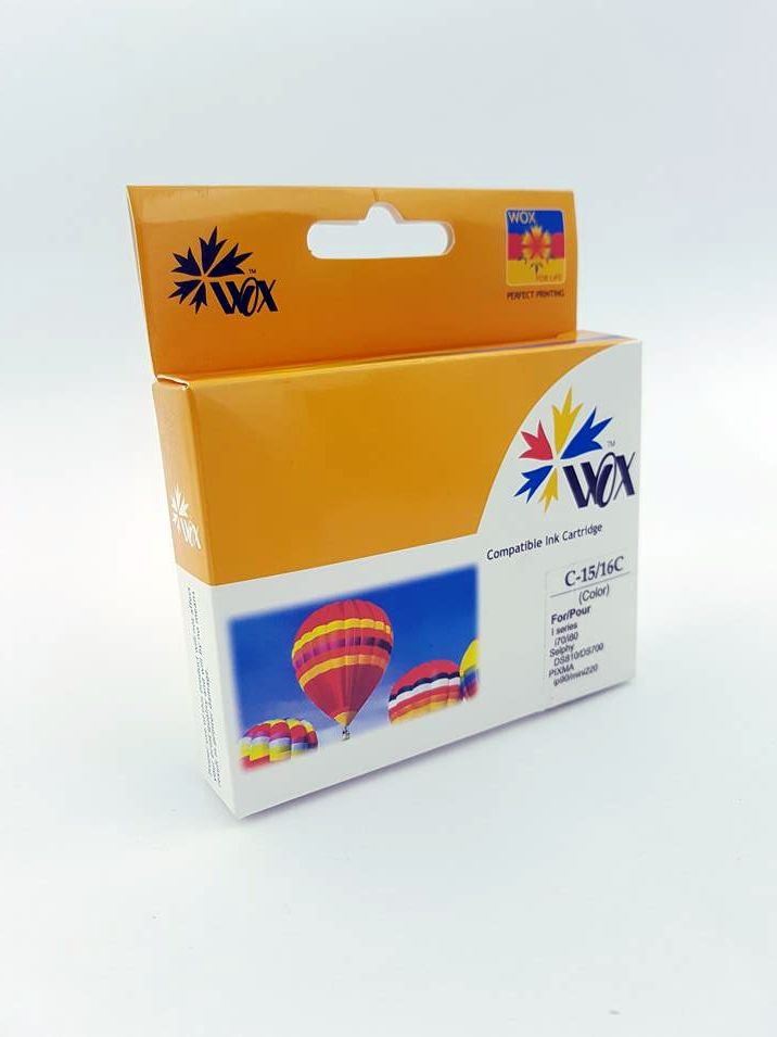 Wox Kolmivärimuste Canon BCI 15C -vaihtokasetti 8191A002