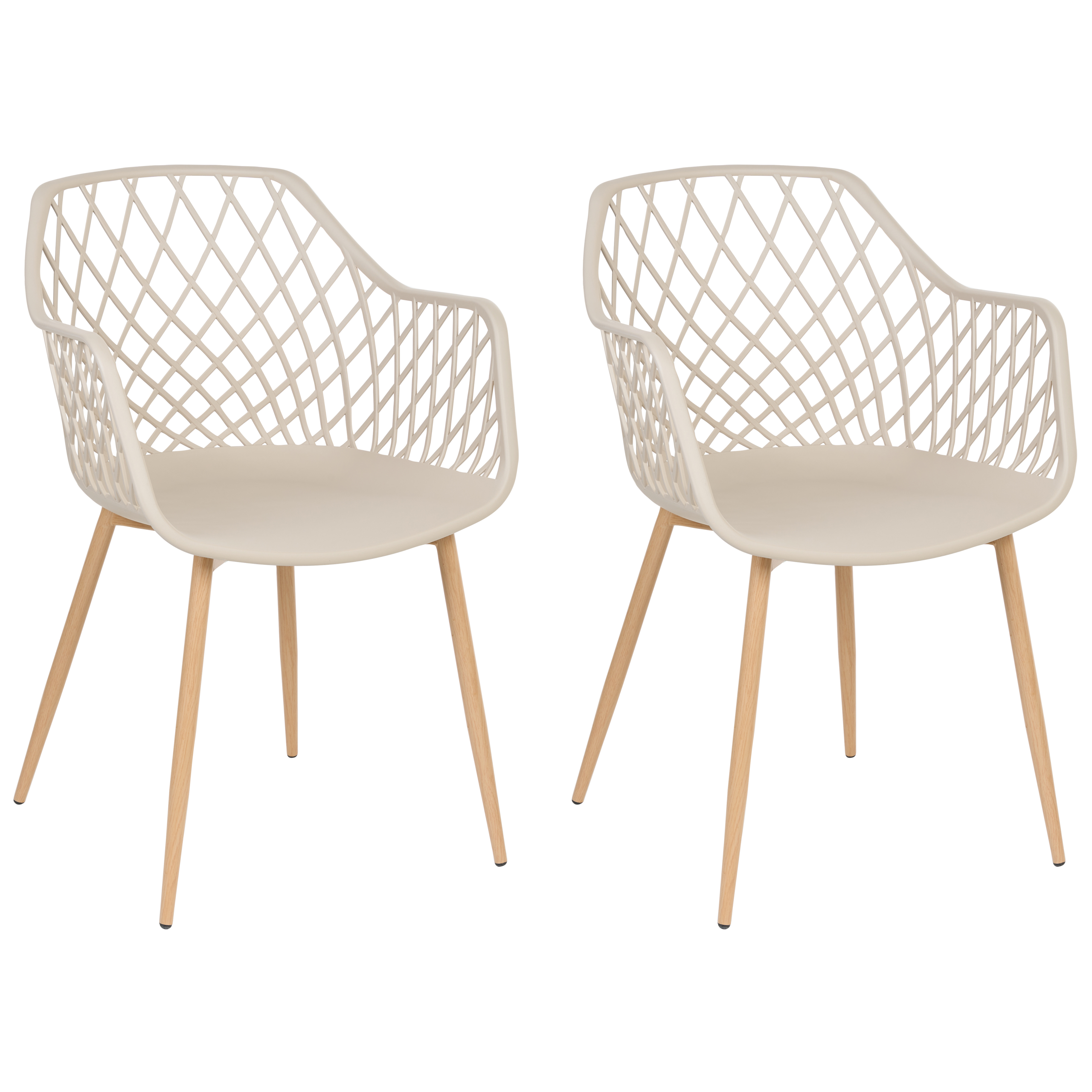 Ruokatuolisetti 2 kpl NASHUA Beige