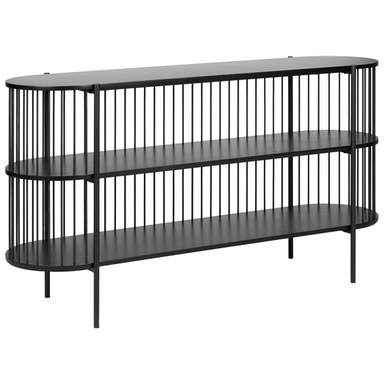 Hylly 2-tasoinen BIRSON 80 cm Musta