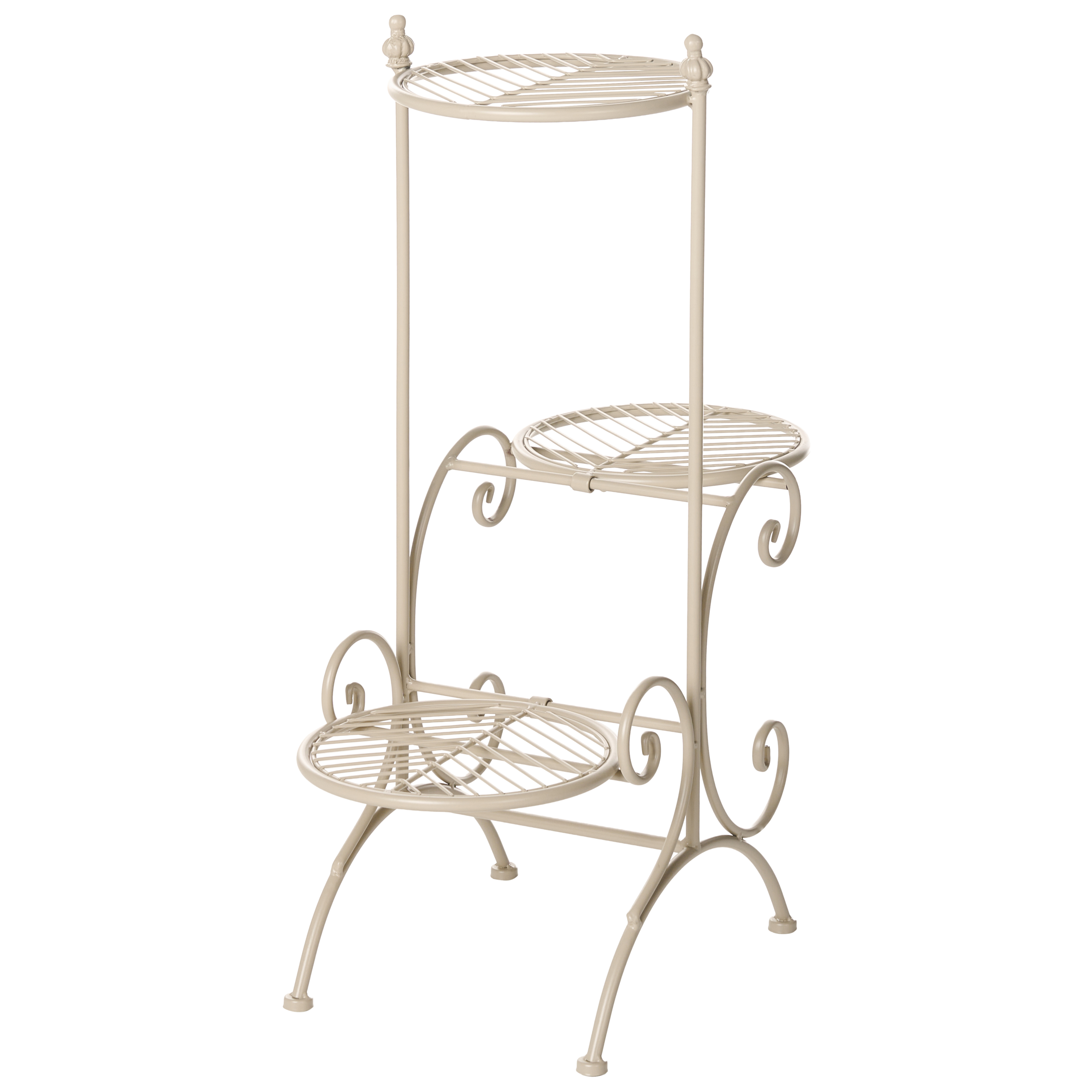 Kukkateline ASAGAO 26 cm Metalli Beige