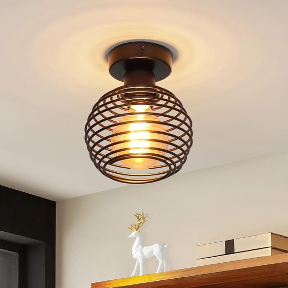 NETTLIFE LED-kattovalaisin, musta metalli