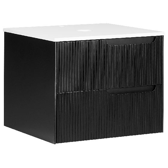 Seinäallaskaappi QUINTELA 60 cm Musta