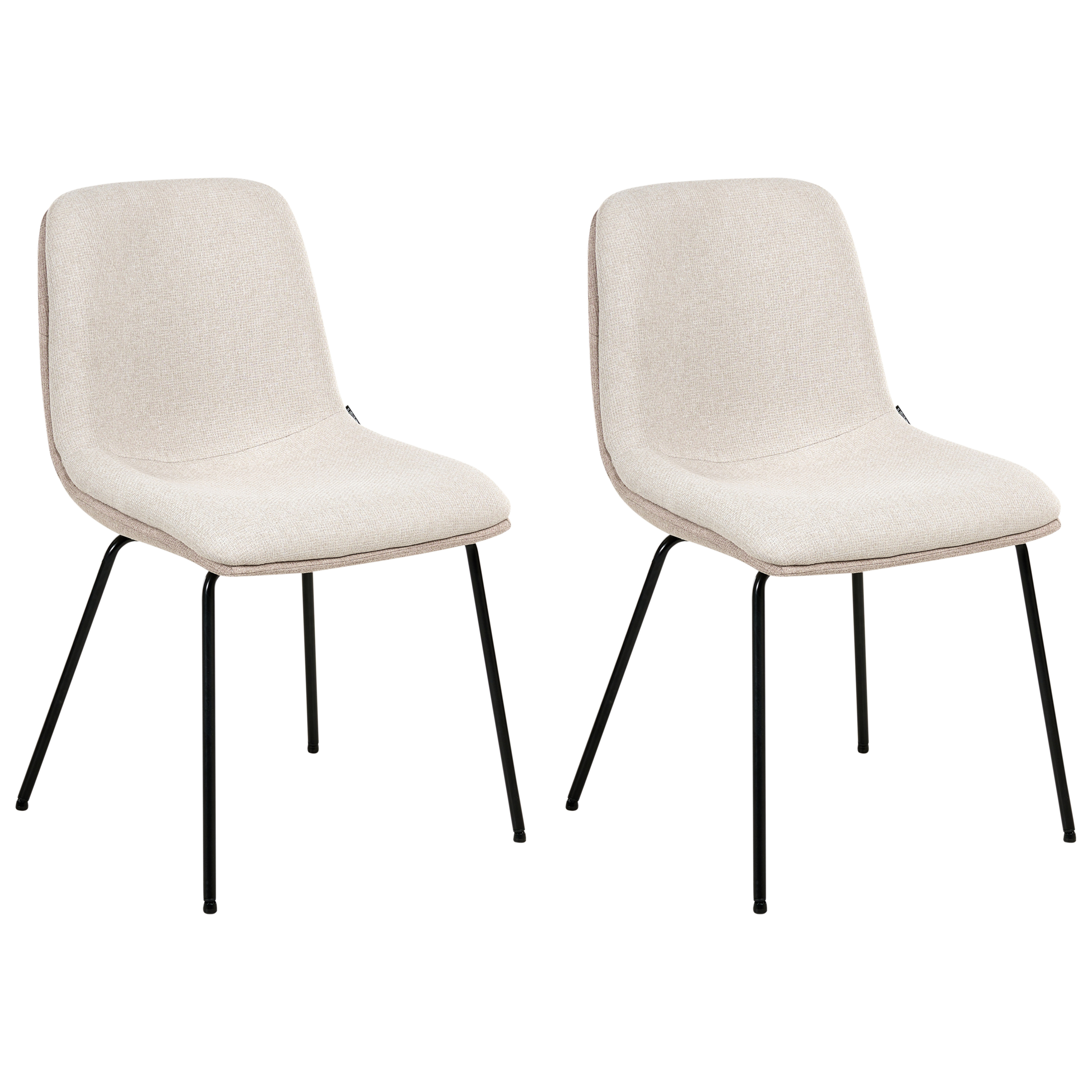Ruokatuolisetti 2 kpl LORIDA Kangas Beige