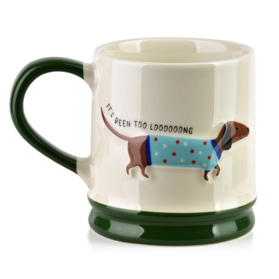 Muki posliini AFFEKDESIGN DOXIE 8x12,3x9,2 cm musta 1 kpl