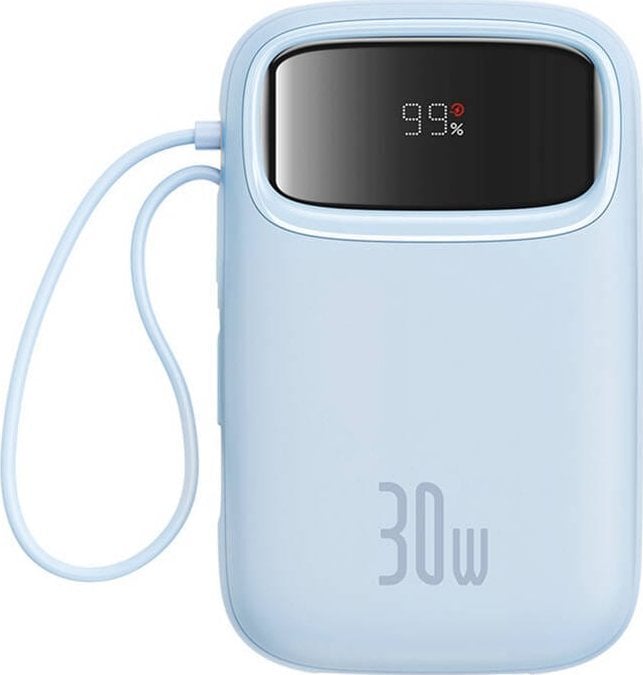 Baseus Qpow 2 USB-C 10000 mAh 30 W varavirtalähde, sininen (P10055008313)