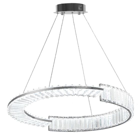 TOOLIGHT riippuva kattovalaisin LED APP1529-CP60 kromi, 60x60x90cm
