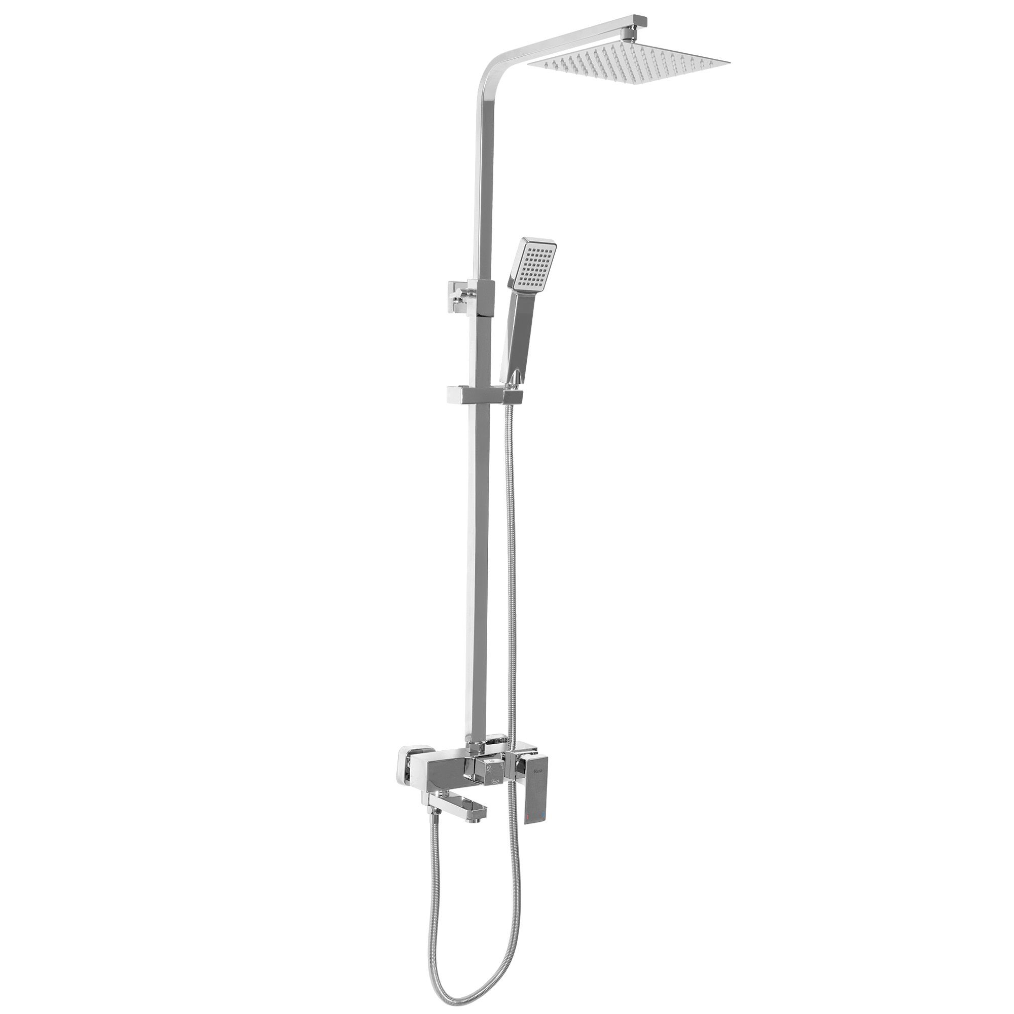 REA suihkusetti NAVARO kromi, 45X20X119,5CM