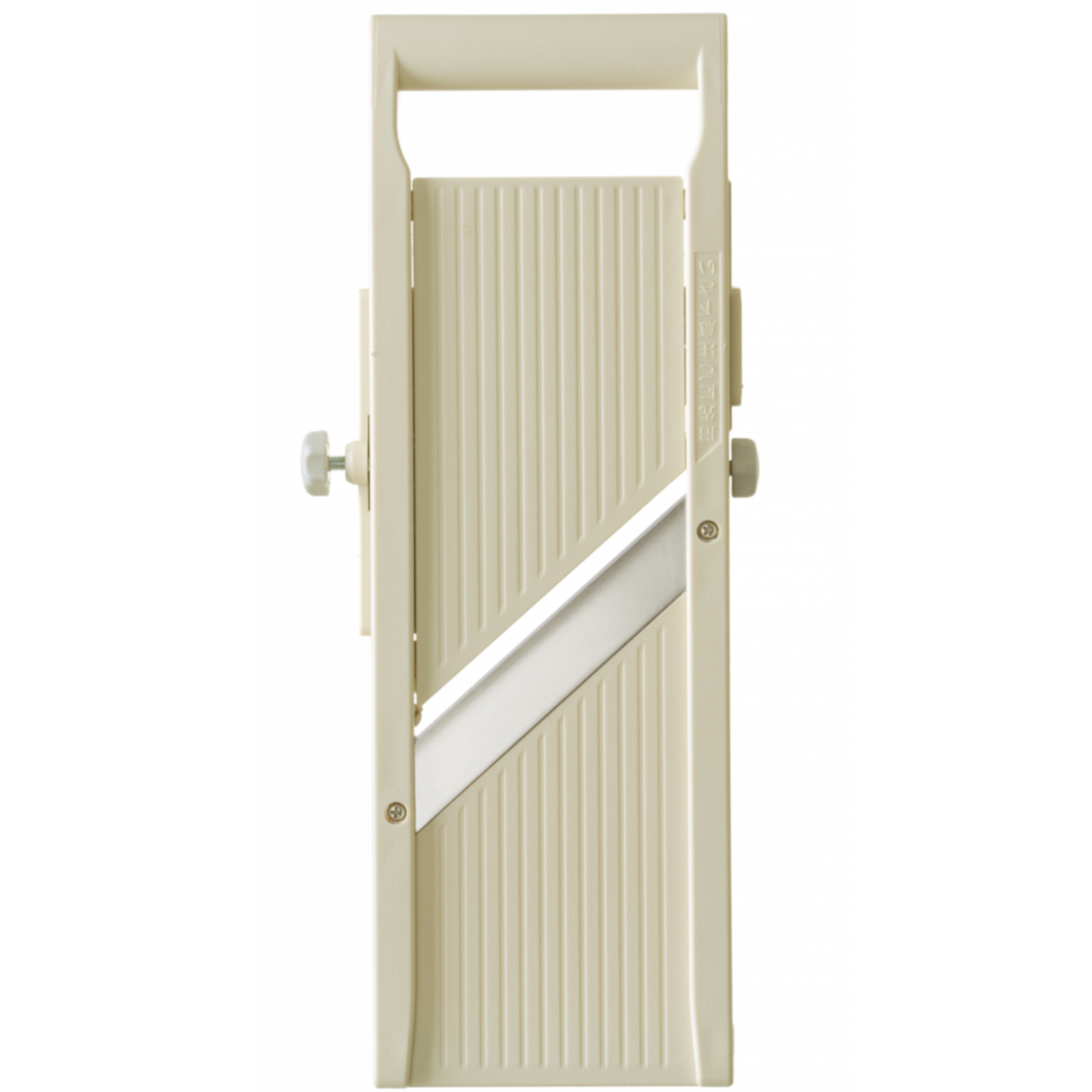 Japanilainen mandoliinileikkuri suikaleille, 3 vaihdettavaa terää, Shogun, 380 x 158 mm