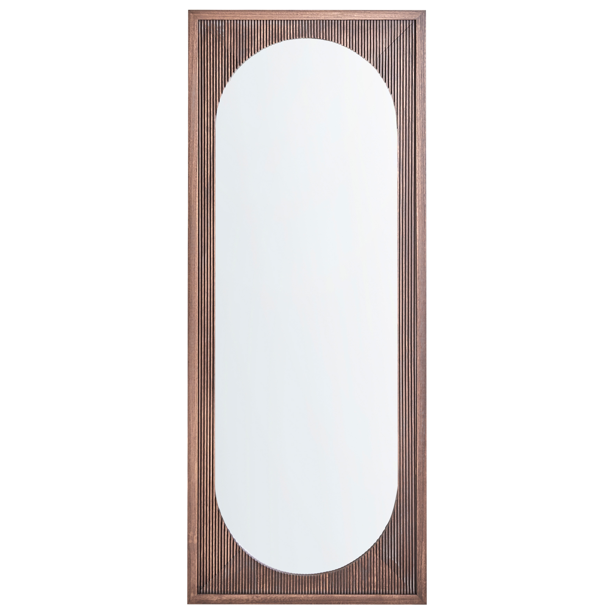 Seinäpeili LUNAS 80 cm 200 cm Keisaripuu Ruskea