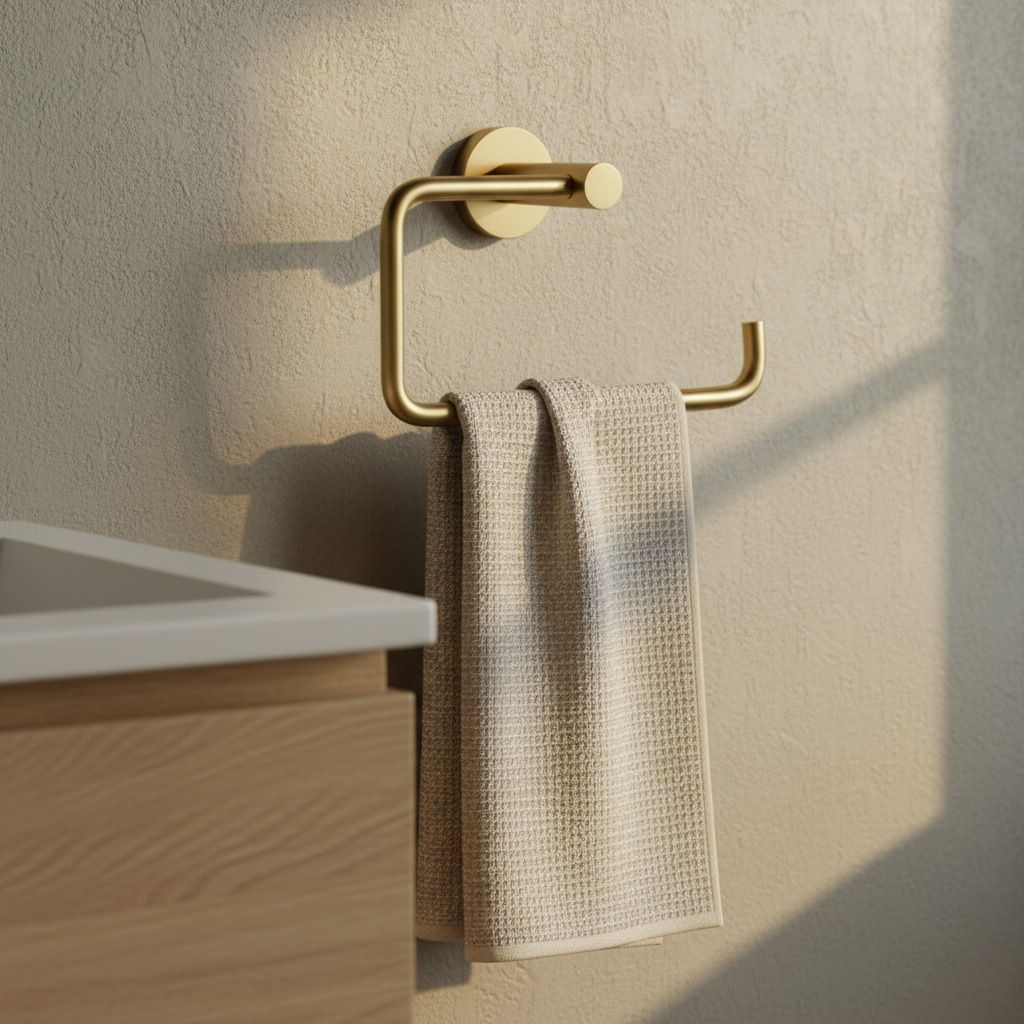 REA kylpyhuoneteline 5610 LEO harjattu kulta, 22X7X13CM