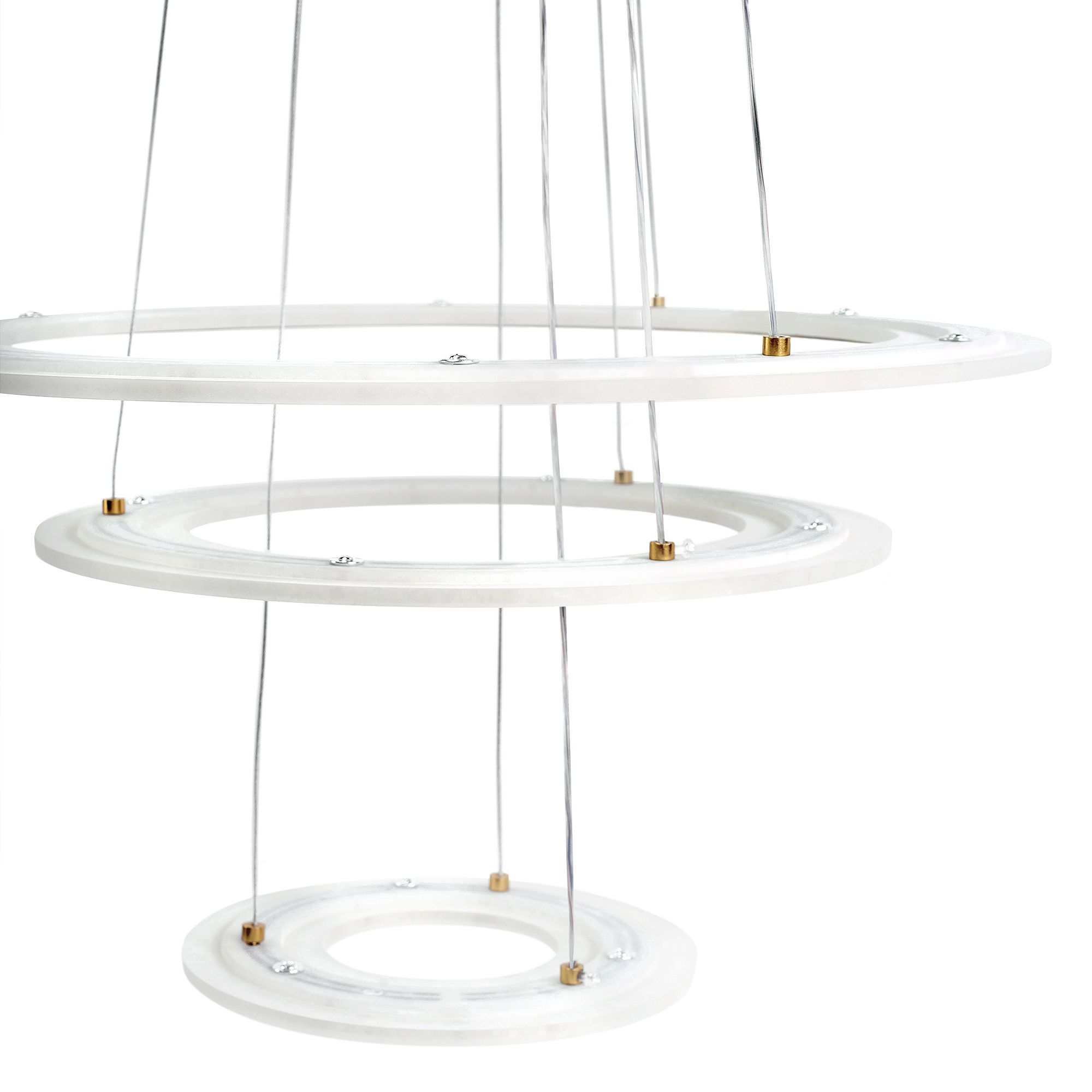 TOOLIGHT riippuva kattovalaisin LED G041-3CP harjattu kulta, 46, 5x46, 5x90cm
