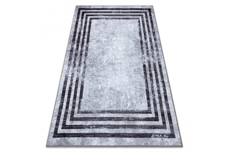 MIRO 51325.805 matto geometrinen, linjat liukumaton - harmaa 200x290 cm