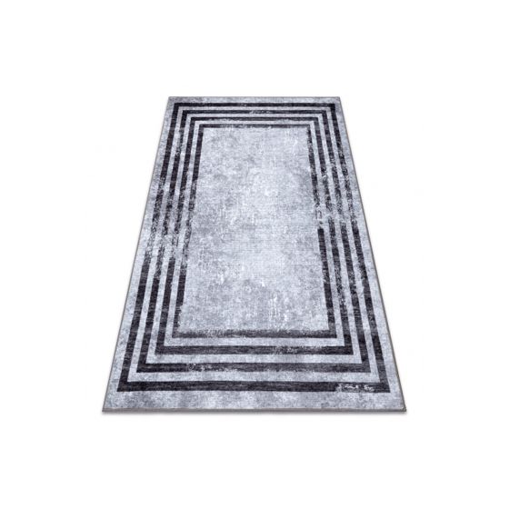 MIRO 51325.805 matto geometrinen, linjat liukumaton - harmaa 200x290 cm