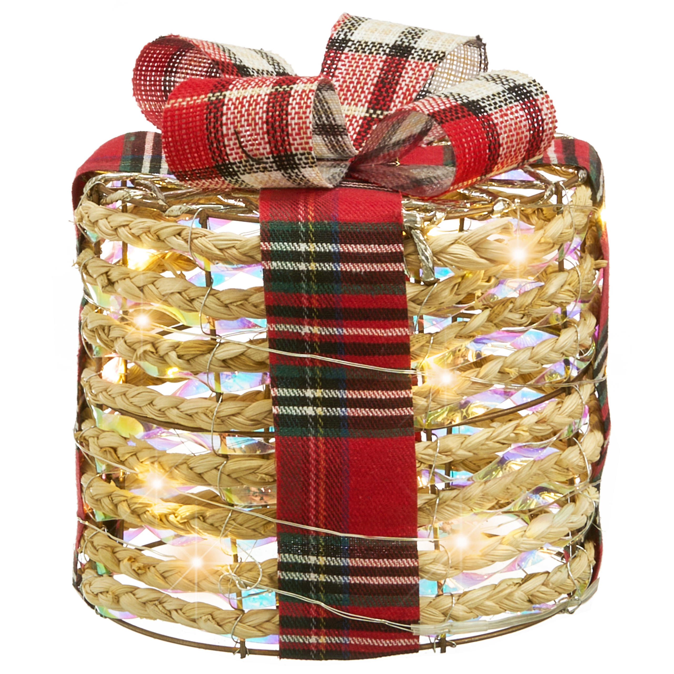 Joulukoristesetti 3 kpl LED-valo VEJLEN Joululahja 20/25/30 cm Beige