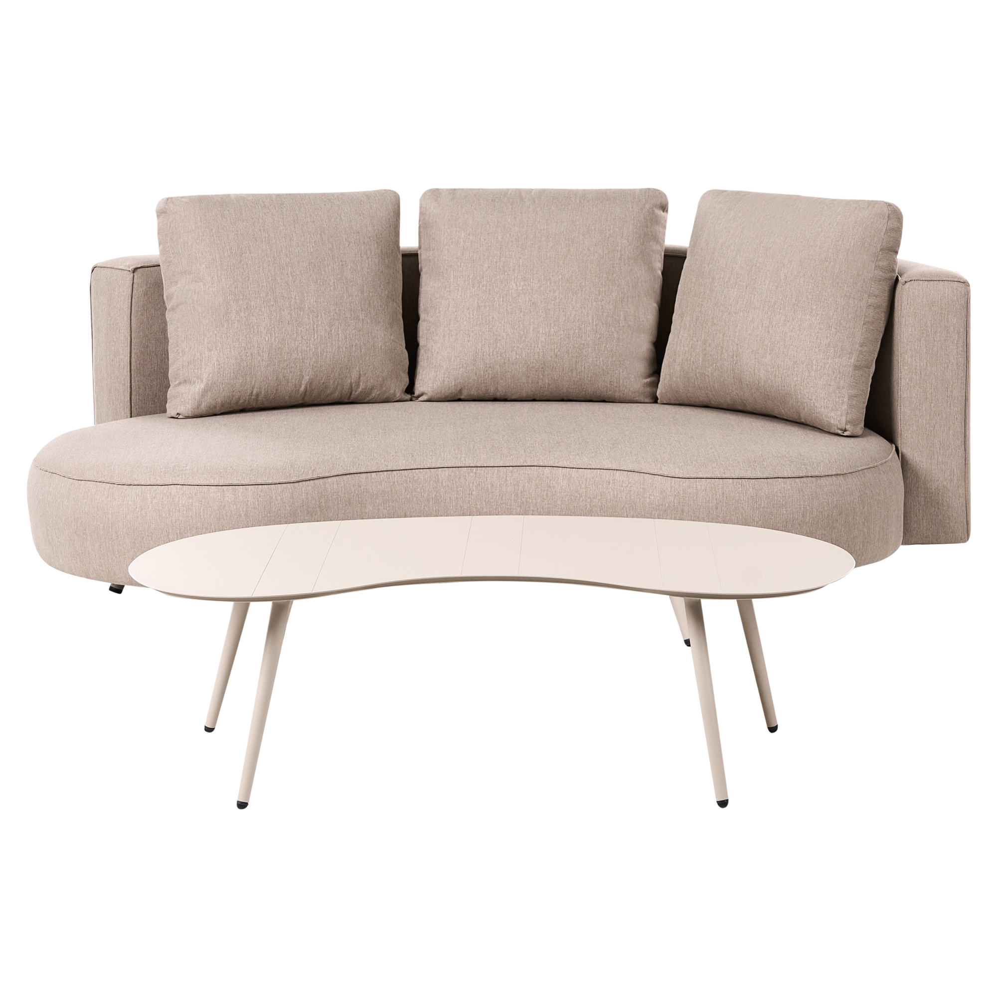 Ulkosohvaryhmä pöydällä 6-istuttava PARORI Beige