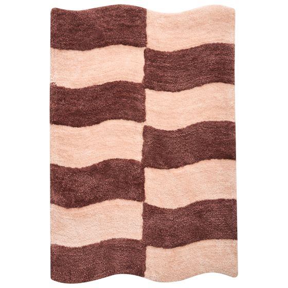 Kylpyhuonematto DIWANA Ruskea/beige 60 x 90 cm