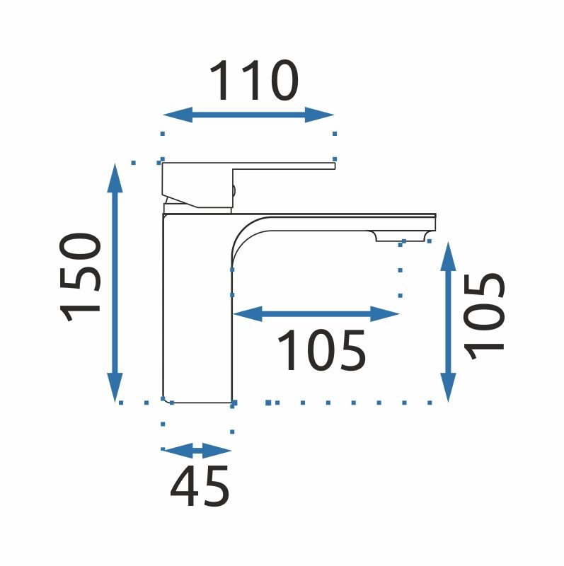 REA Pesuallashana MY1802-2B URBAN 160 musta, 16X4,5X15CM