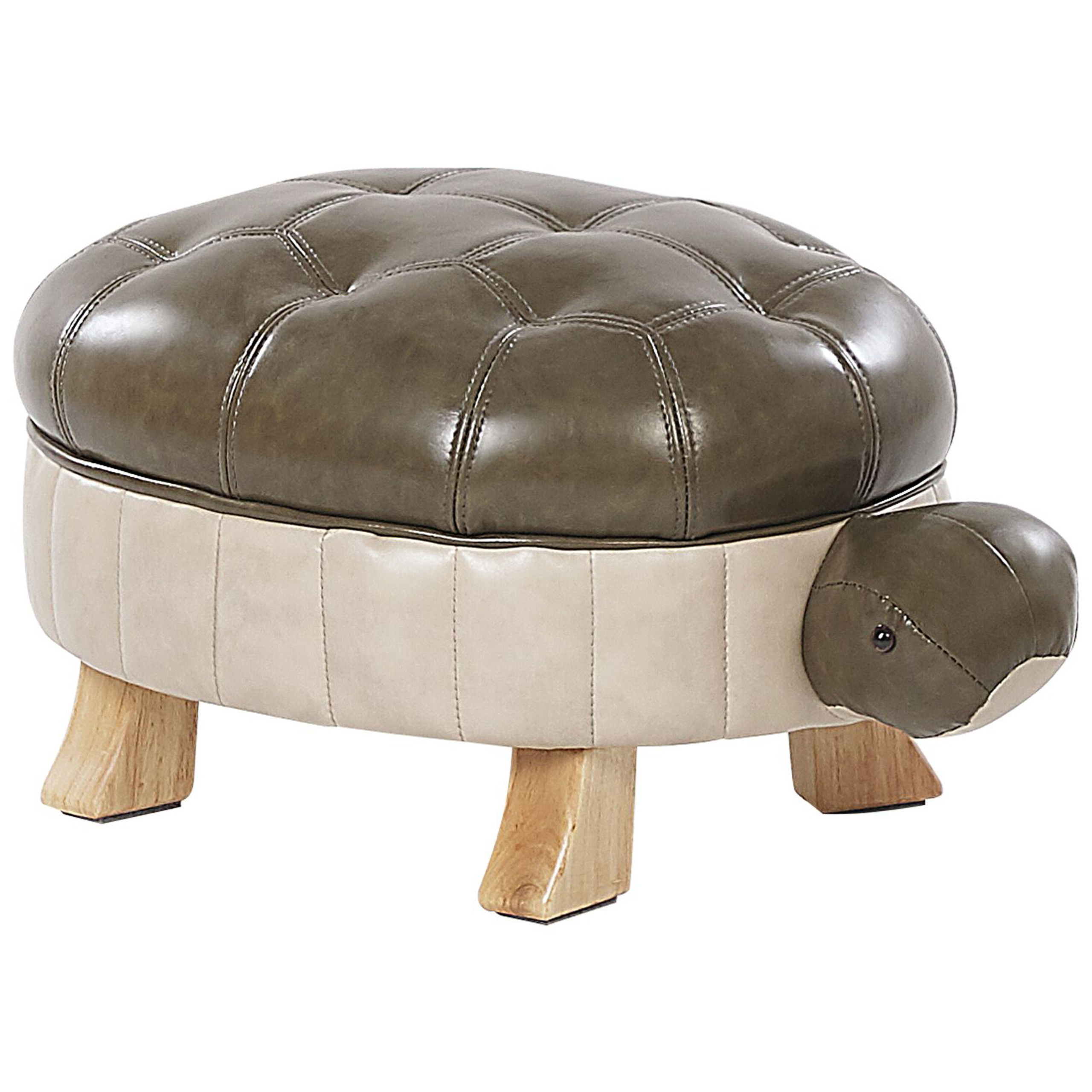 Eläinjakkara TURTLE Kilpikonna Keinonahka Tummanvihreä