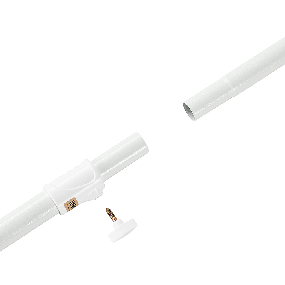 SoBuy Vaatekaappi FRG34-W ekologinen valkoinen metallirakenne