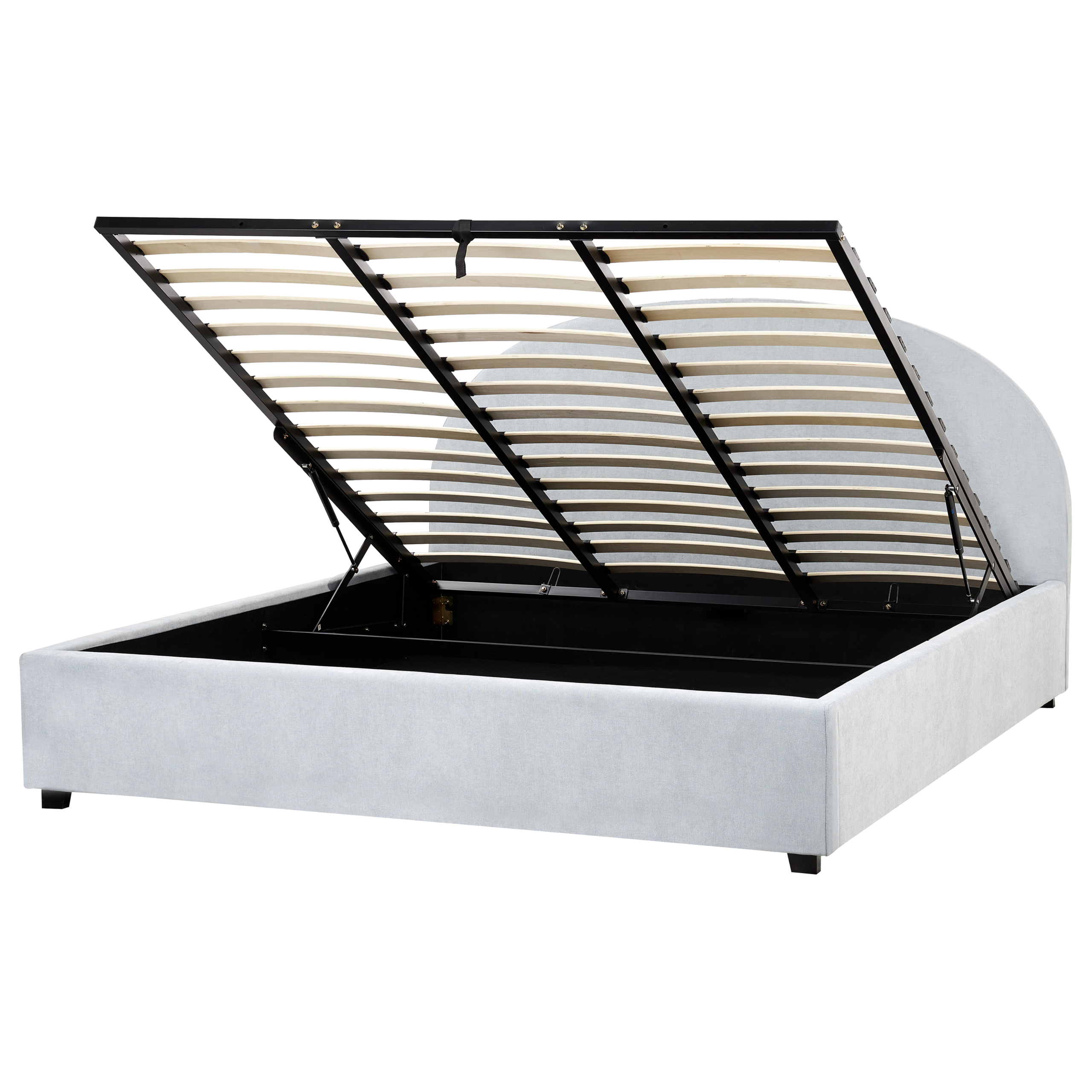 Sänky säilytystilalla kangas VAUCLUSE 180 x 200 cm Vaaleansininen