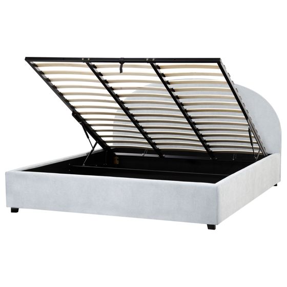 Sänky säilytystilalla kangas VAUCLUSE 180 x 200 cm Vaaleansininen