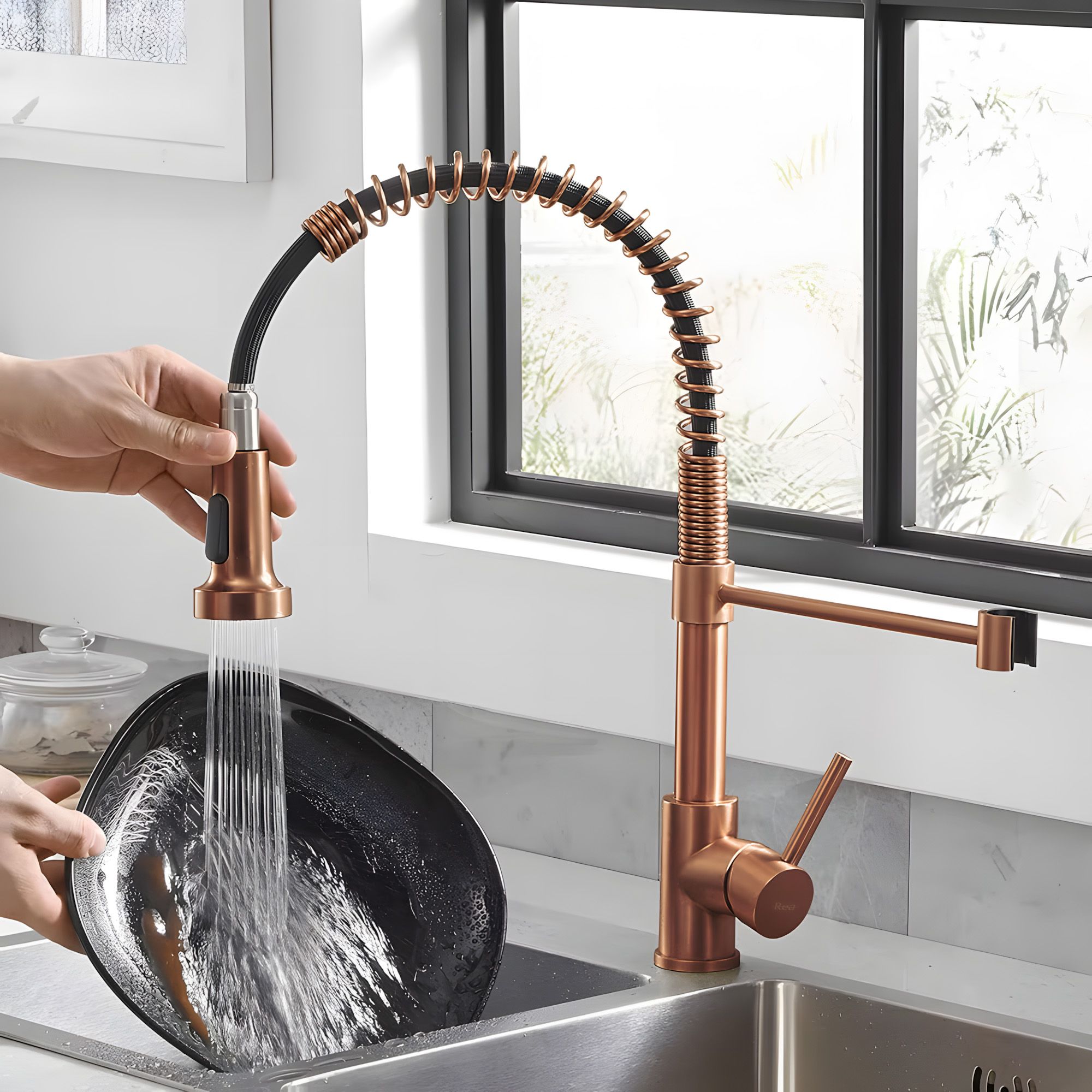 REA Keittiöhana COLIN 300 harjattu kupari, 30X17,5X42,5CM