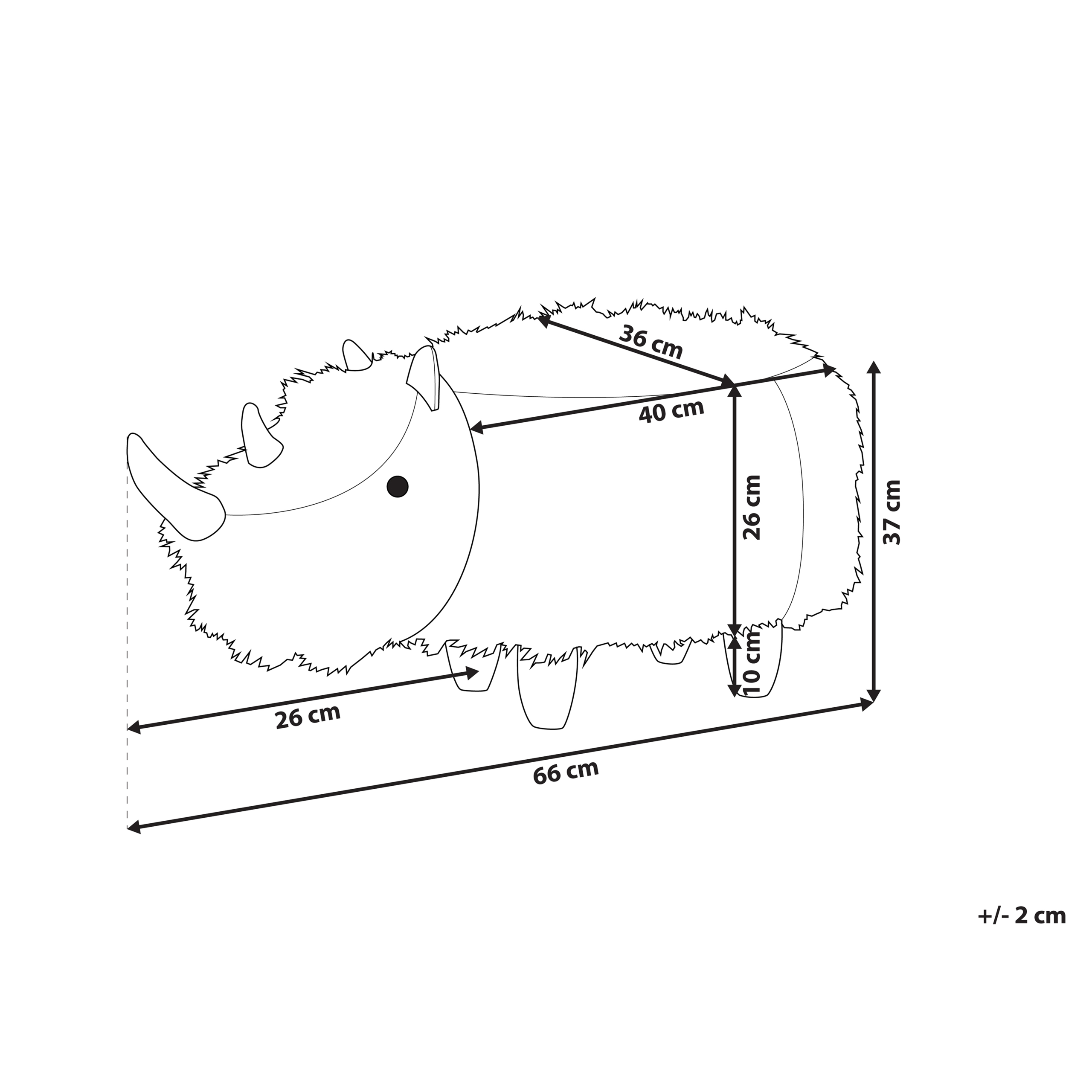 Eläinjakkara WOOLLY keinoturkis Valkoinen