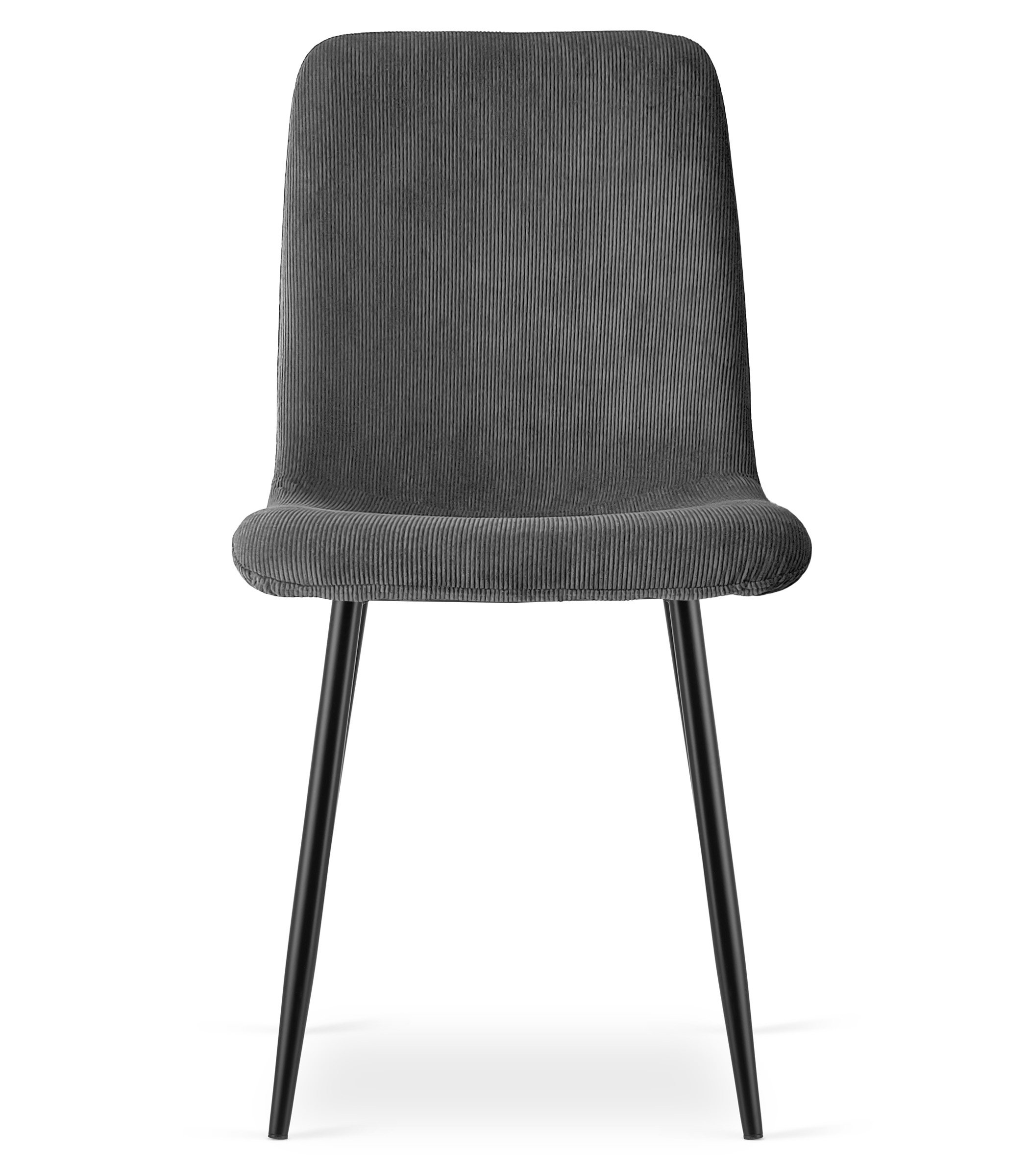 Tuoli - Leobert - RIFT - vakosametti harmaa/mustat jalat - 46x55x87 cm - setti 3 kpl