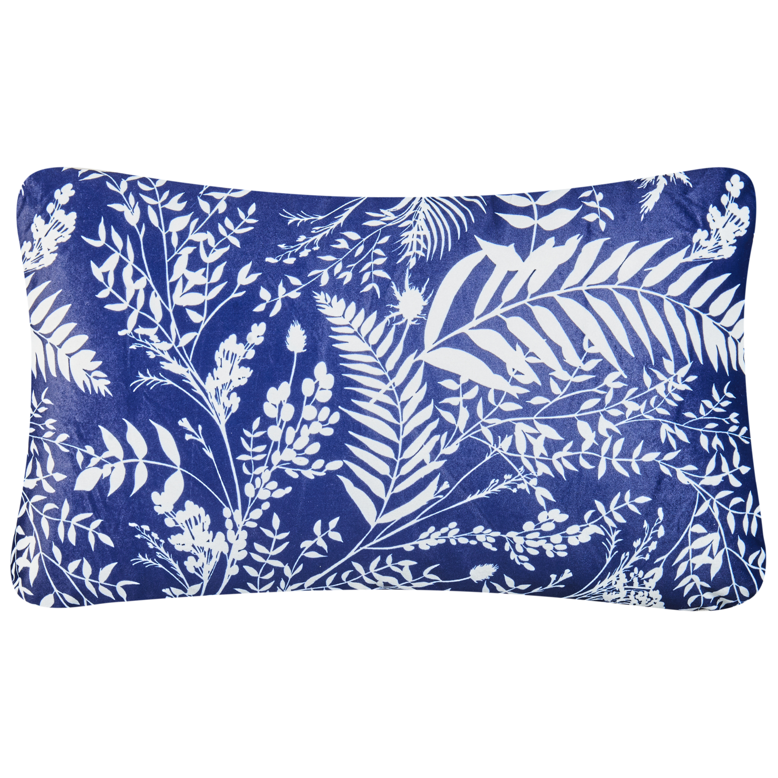 Ulkotyynysetti 2 kpl GLIMMER Kasvikuvio 30 x 50 cm Sininen