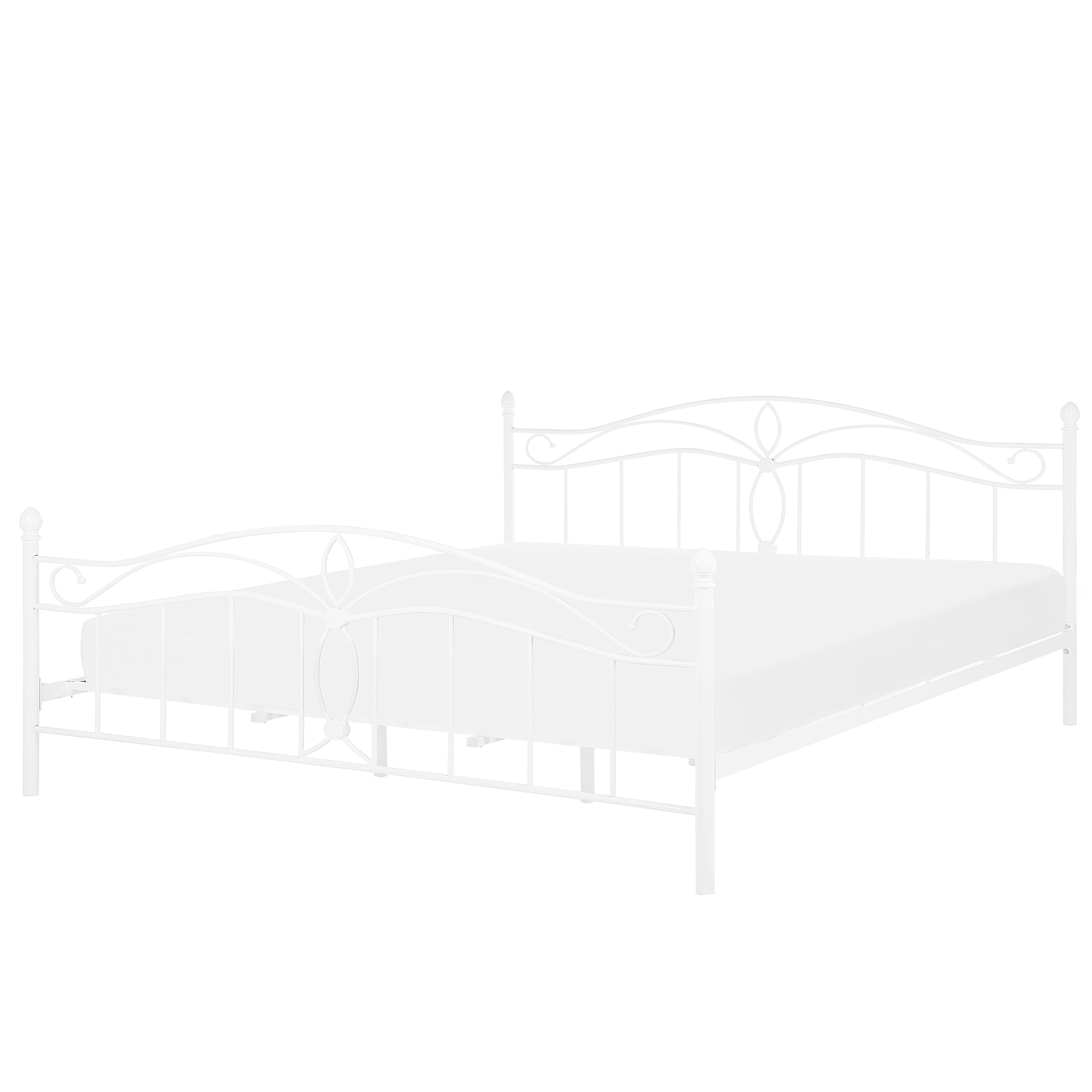 Sänky metalli ANTLIA 180 x 200 cm Valkoinen