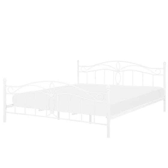 Sänky metalli ANTLIA 180 x 200 cm Valkoinen