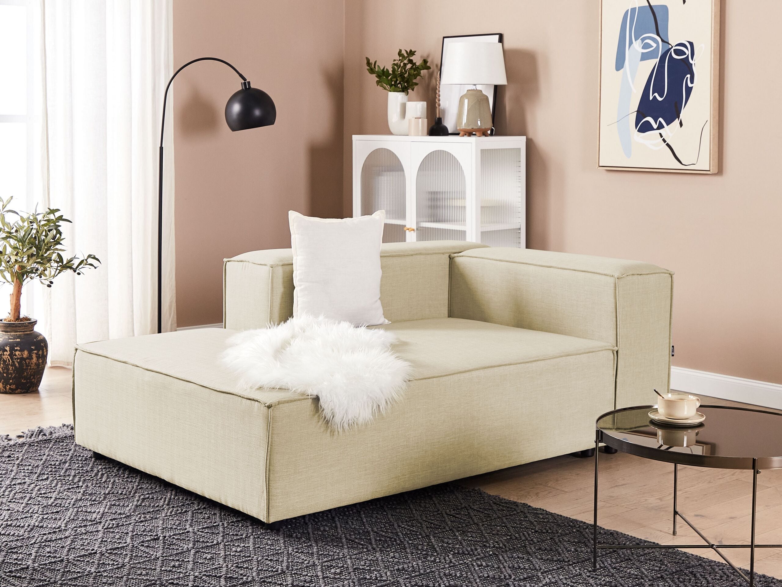 Divaani APRICA keinopellava Beige