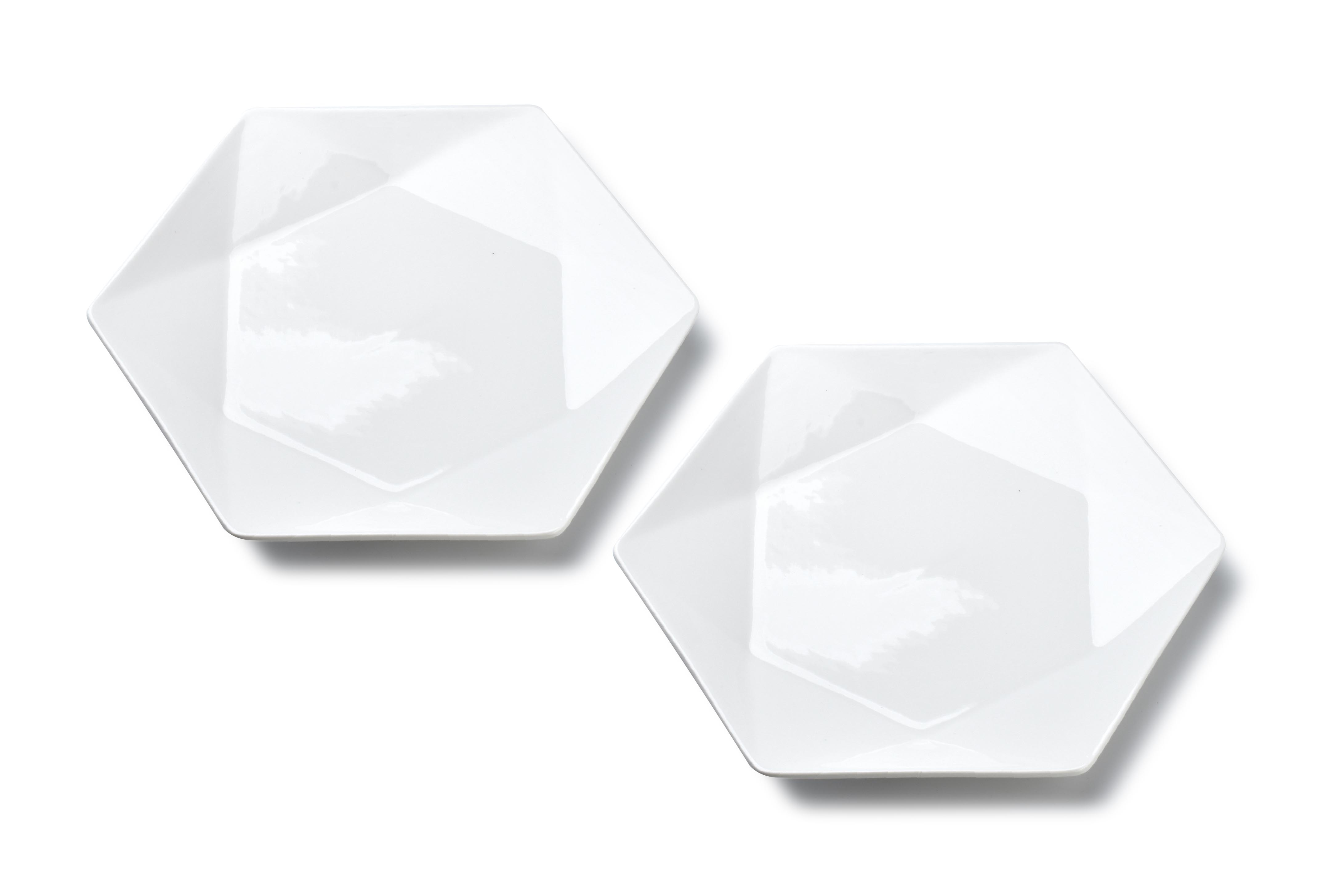 Jälkiruokalautanen posliini Affekdesign Ralph White 24,5x21x2 valk 2kpl