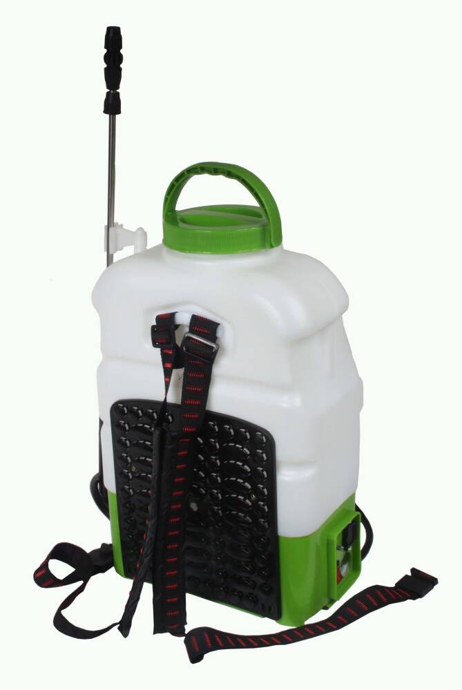 20 litran akkukäyttöinen reppuruisku, sähköinen