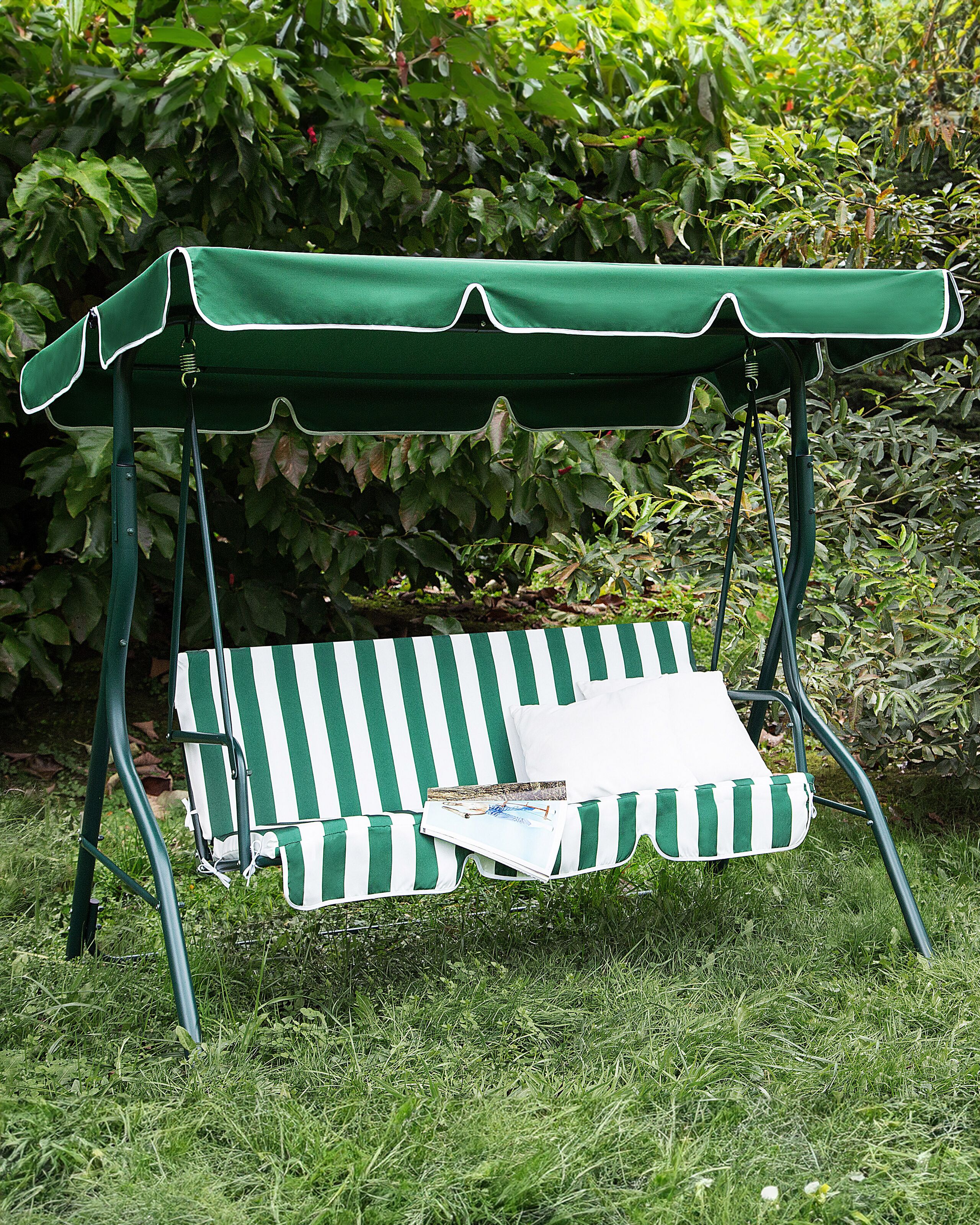 Puutarhakeinu CHAPLIN metalli Vihreä