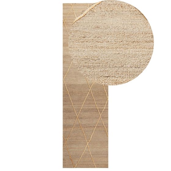 Matto YUVACIK Beige 80 x 300 cm juutti