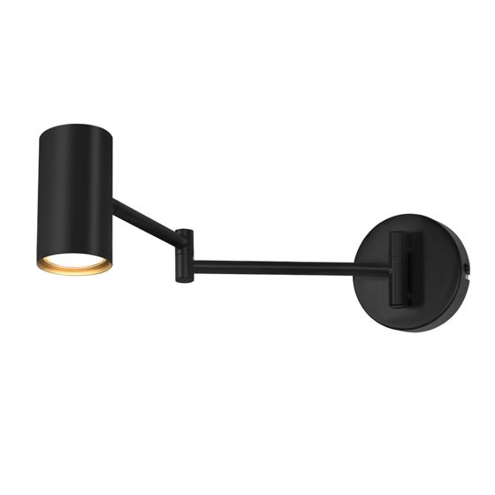 NETTLIFE Musta,Sisäseinävalaisin - Vintage - seinävalaisin,Makuuhuone,GU10,-,Ei,Polttimoa