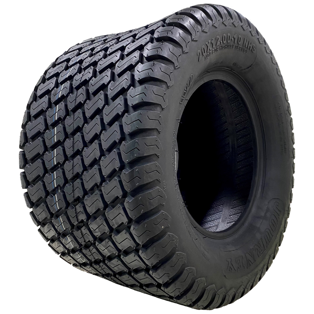 20x12.00-10 ruohonleikkurin rengas, 4-kerroksinen, monikäyttöinen nurmikko, Wanda P332, 600 kg, maastoajoon