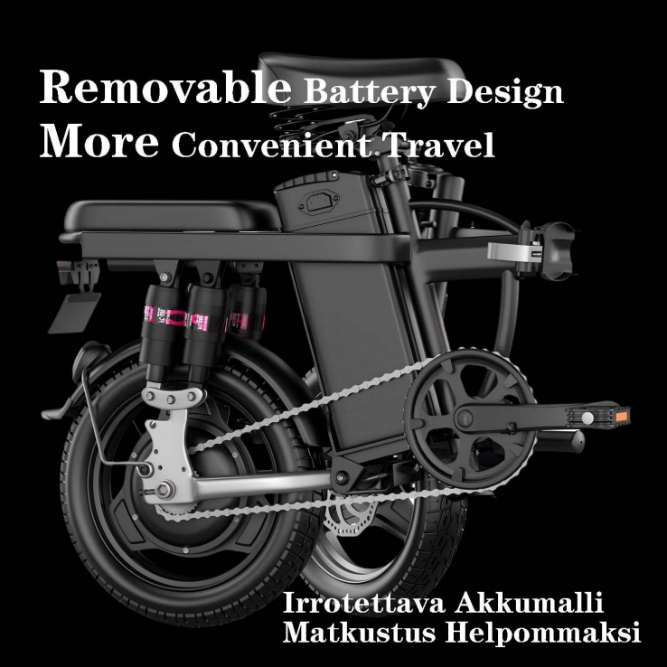 Taitettava Sähköpyörä 350W – Kevyt, ketterä ja tehokas kaupunkiliikkuja