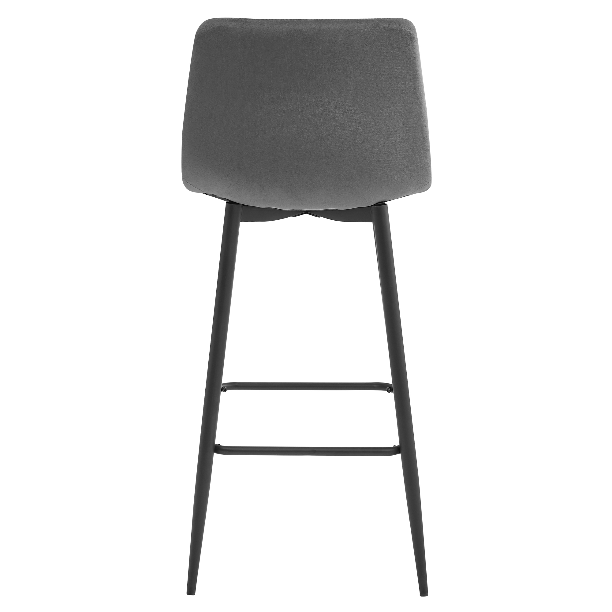 ARCETO jakkara - tummanharmaa sametti / mustat jalat x 1