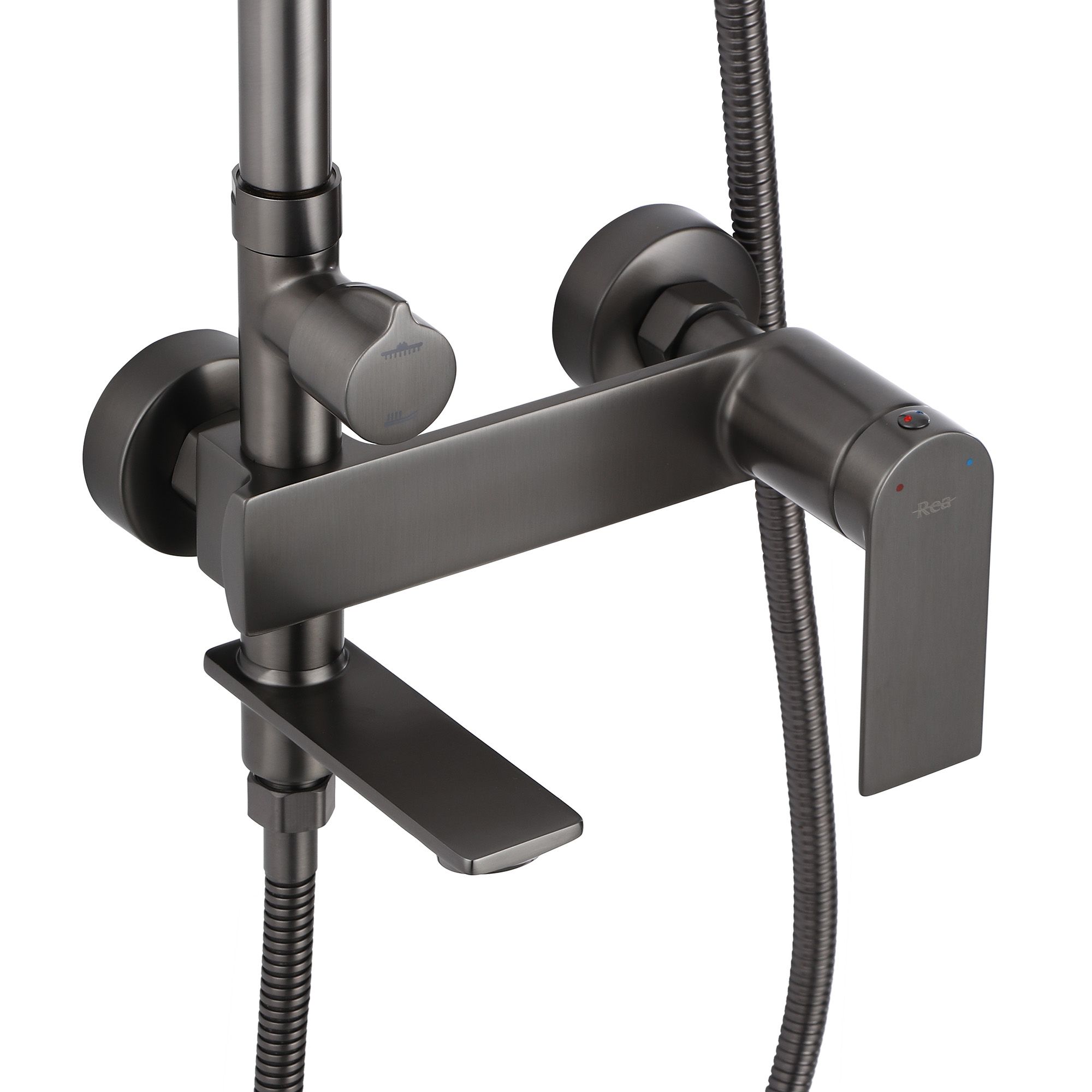 REA suihkusetti MY1902-78H STORM titaani, 45X30X136CM