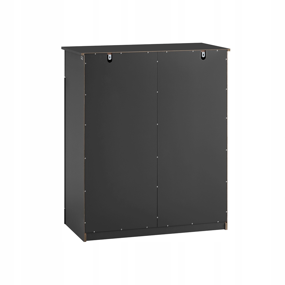 SoBuy Kylpyhuonekaappi 2-laatikkoa MDF musta 78x38x90 cm BZR33-II-SCH