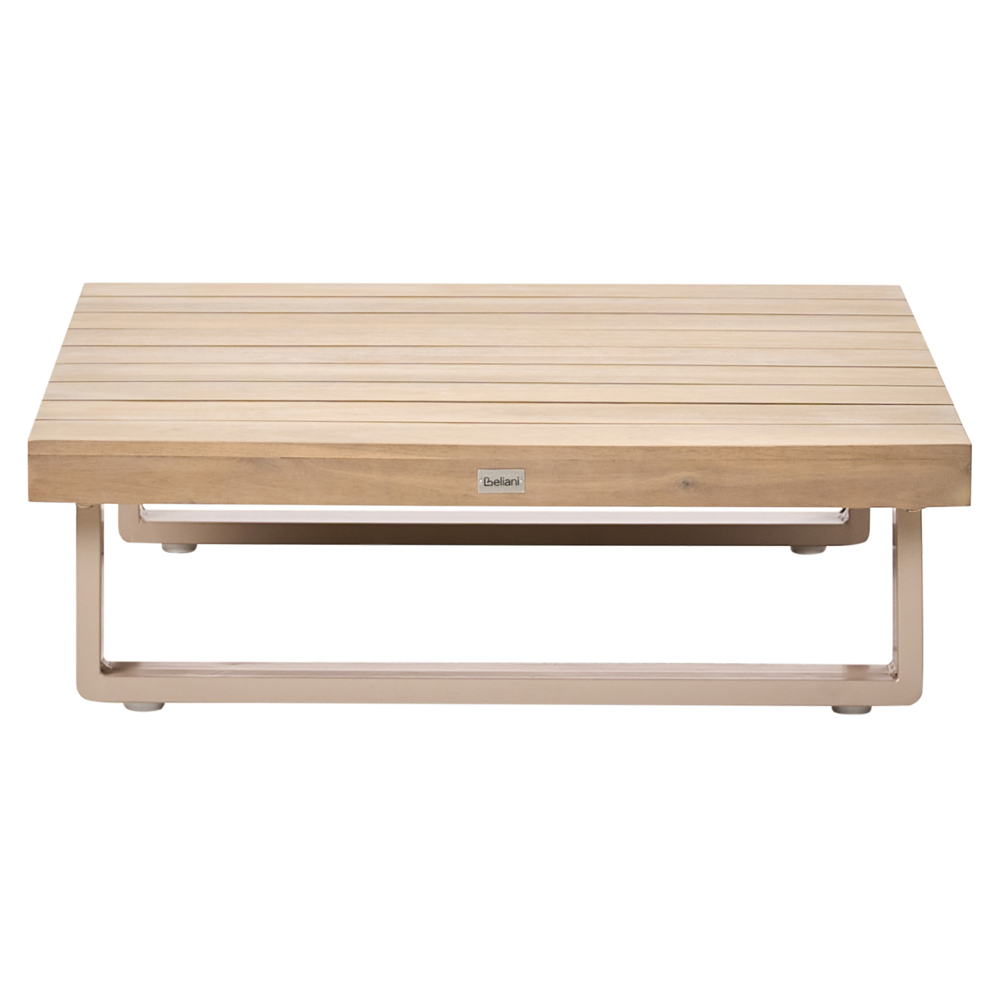 Ulkokulmasohva ja pöytä 5-istuttava MYKONOS Oikea sertifioitu akaasia Ruskeanharmaa