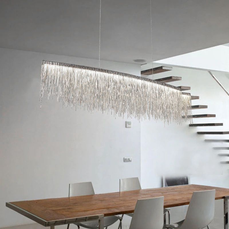 TOOLIGHT riippuva kattovalaisin APP891-CP CHAIN harmaa, 100x100x102,5cm